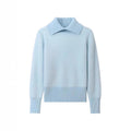 Damen Strickpullover mit Umlegekragen – Warm & Bequem