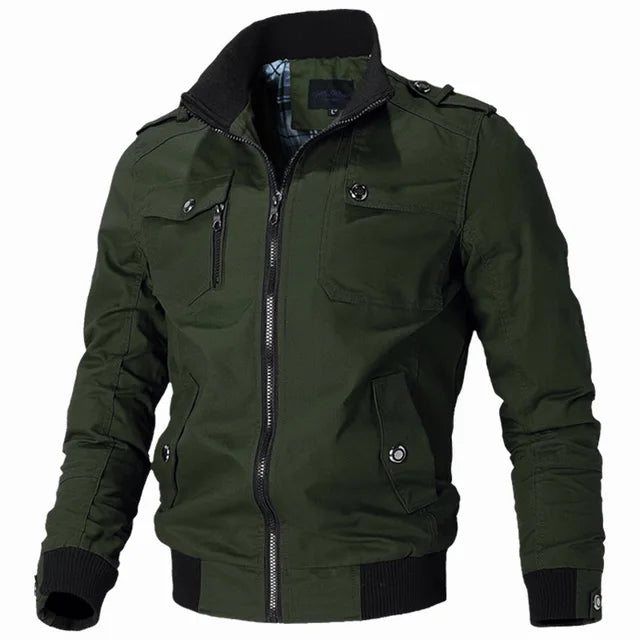 Herren Bomberjacke Casual – Windbreaker im Military Style