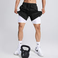Herren Sport Shorts Doppellagig – Atmungsaktiv für Laufen & Radfahren