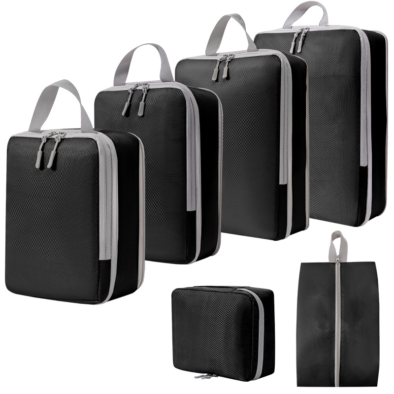 Compressed travel storage bag set, digital toiletries and cosmetics storage bag, shoes, luggage, clothing, travel storage bag