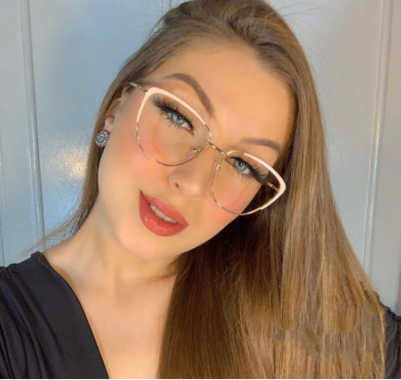 Retro Katzenaugen-Brille mit Blaulichtfilter – Damen & Herren