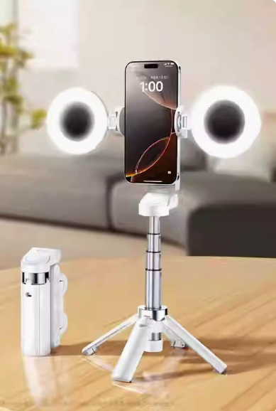 JC-25 Bluetooth Selfie-Stick & Stativ – Ausziehbar, Anti-Shake, mit/ohne LED