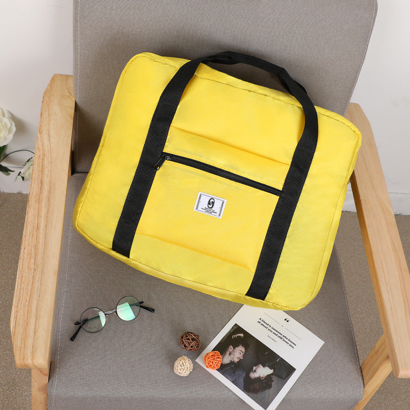 Short distance luggage bag Oxford folding moving portable luggage trolley case handbag travel storage bag