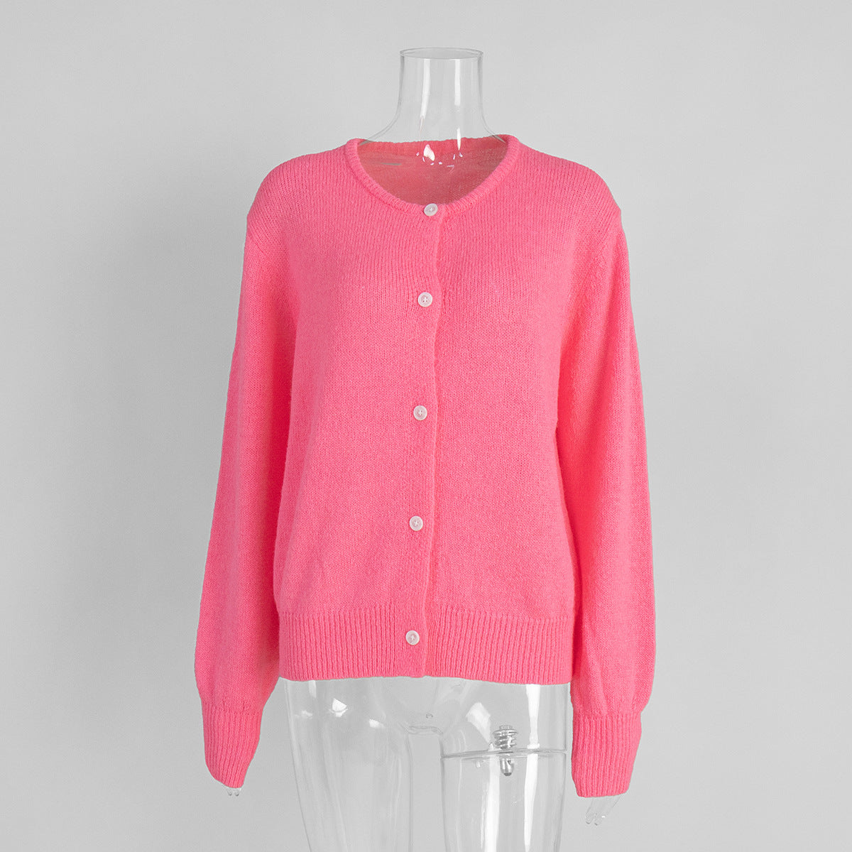 Candy Color Strickjacke Damen – Einreihig & Vielfärbig