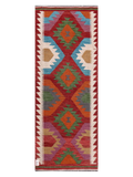 Maimana Kilim-Läufer – 195 × 76 cm (6'5" × 2'6")