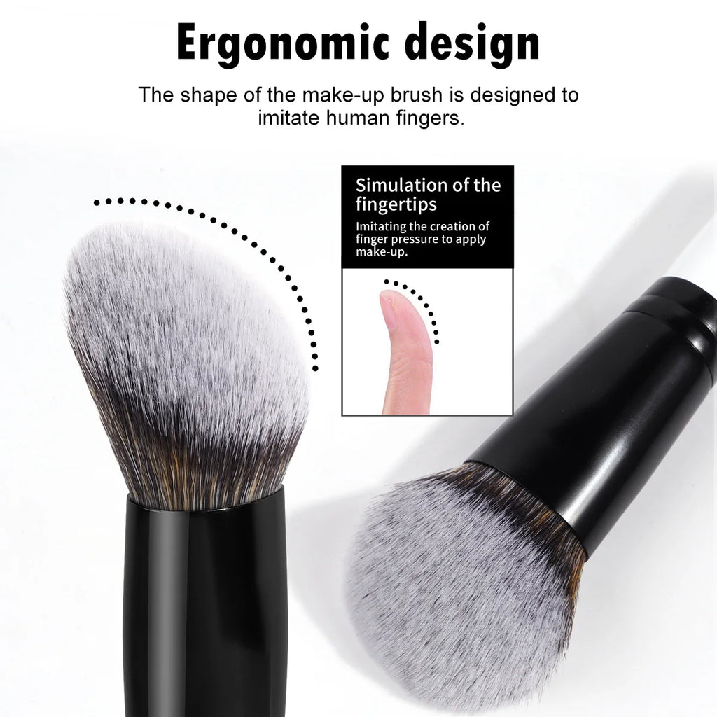 Make-up Pinsel Set 3-teilig – Synthetische Fasern für Foundation, Concealer & Bronzer