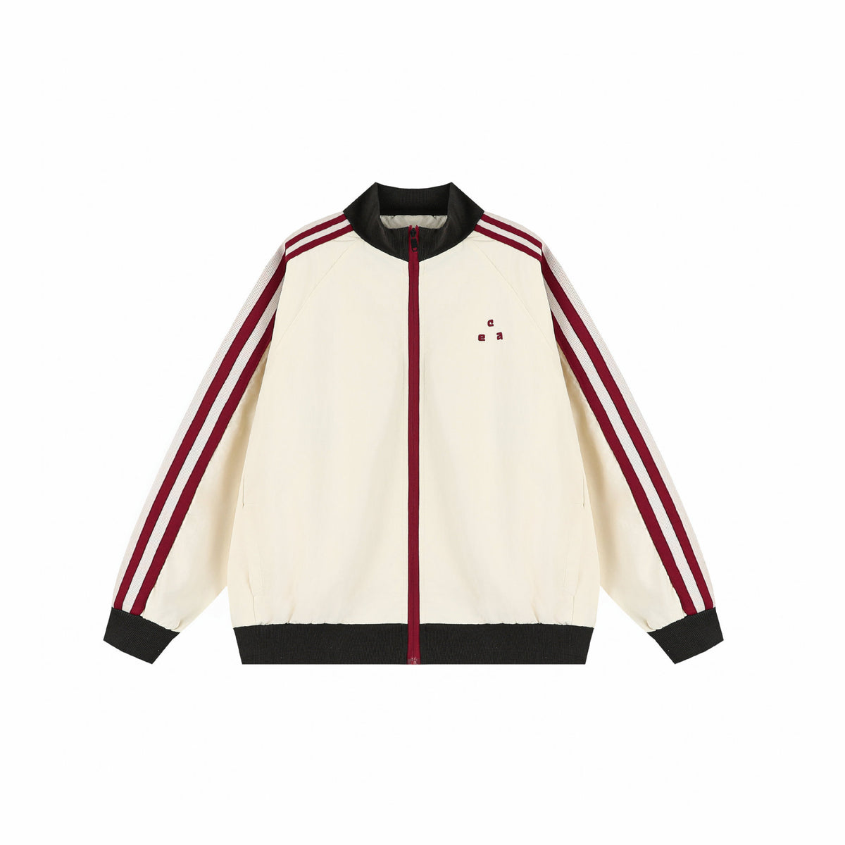 Herren Streifen Colorblock Jacke – Stehkragen Sportjacke Streetwear