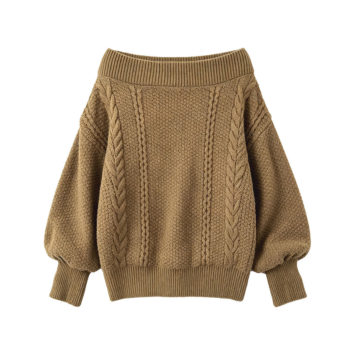 Schulterfreier Strickpullover mit Schnürung – Locker & Feminin