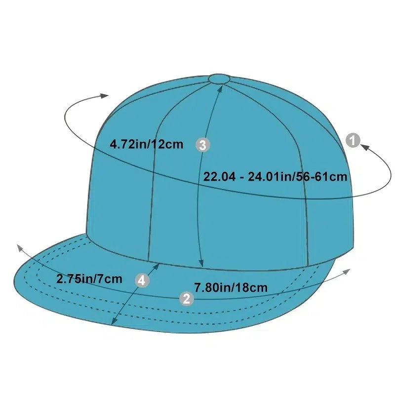 Hip Hop Snapback Cap – Verstellbare Baseball Mütze