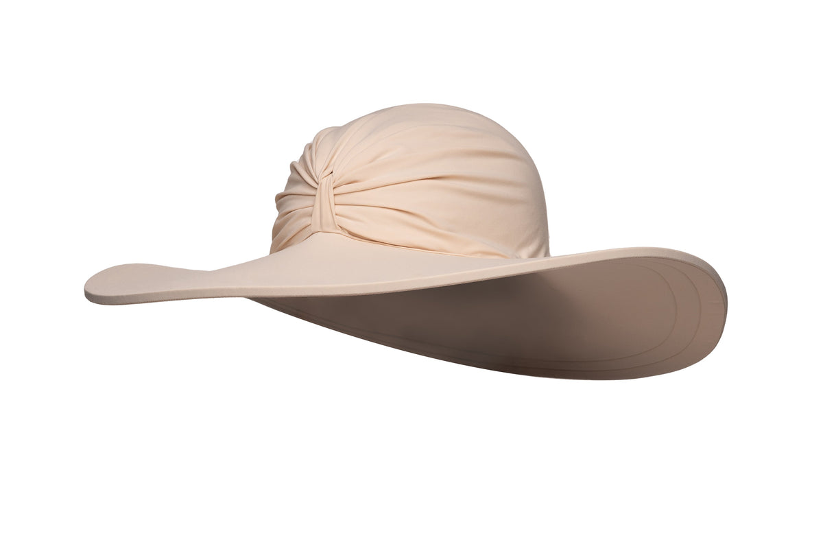 Damen UV-Sonnenhut mit breiter Krempe – Nude (UPF 50)