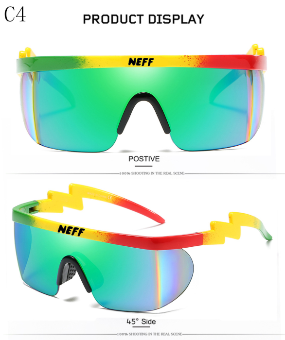 New Fashion Brand Neff Sunglasses Vintage Sun Glasses Coating Eyewear Driving Men/Women Oculos De Sol