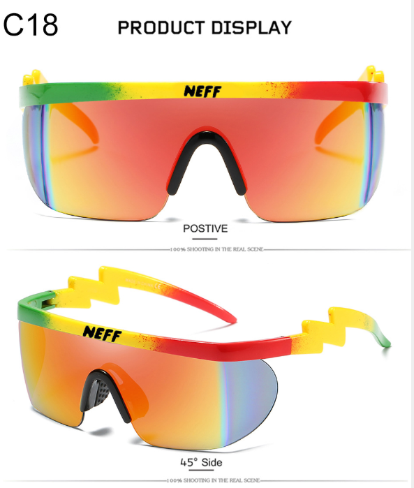 New Fashion Brand Neff Sunglasses Vintage Sun Glasses Coating Eyewear Driving Men/Women Oculos De Sol