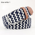 Women Belt Striped Elastic Men Belt Casual Fashion Jeans Dress Pin Buckle Waist Belts