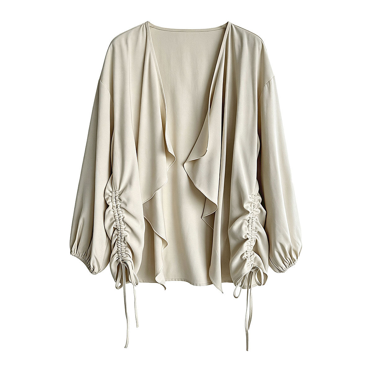 Damen Cardigan Mantel Drapiert – Leicht, Locker & Stylish