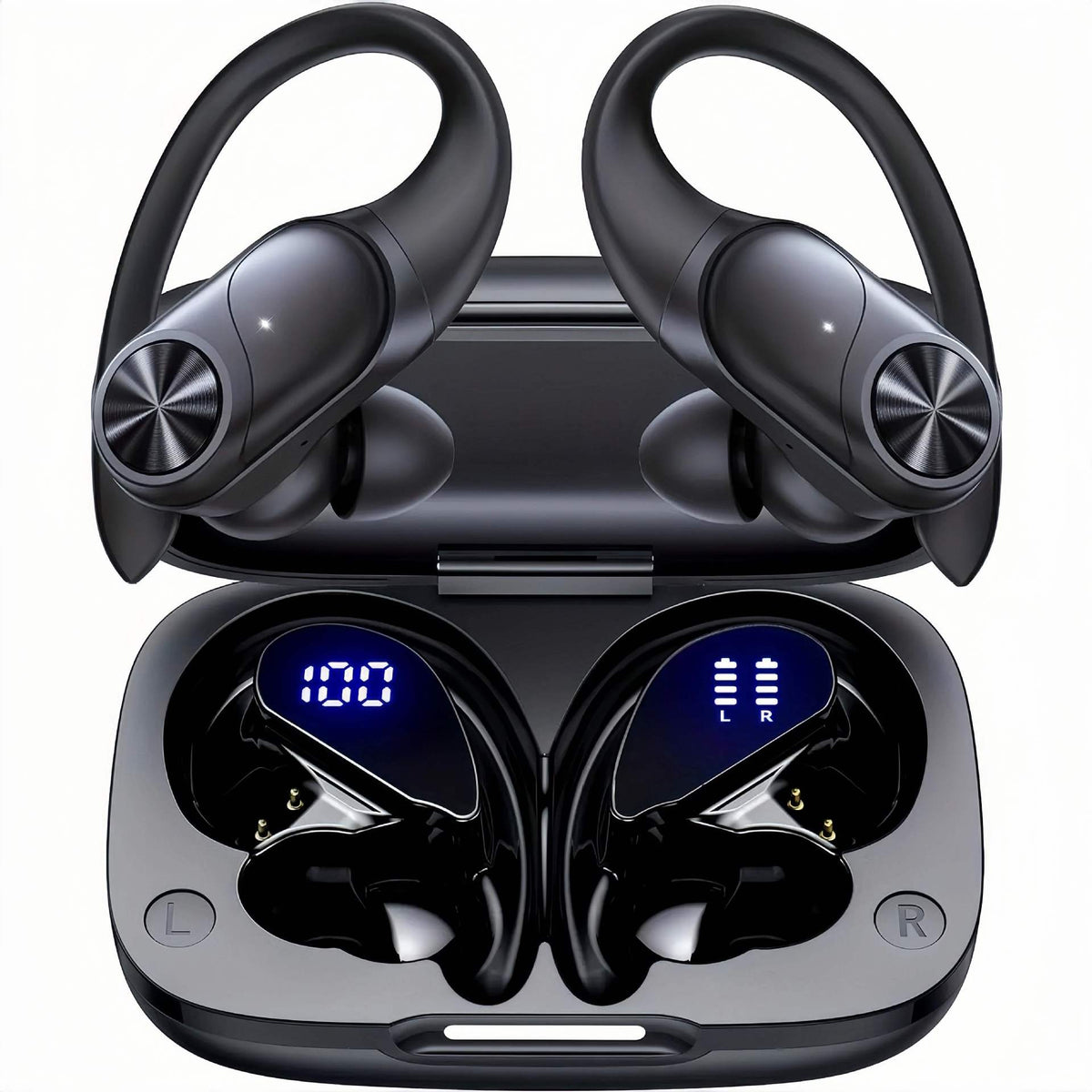 Sport Bluetooth Earbuds – Noise Cancelling, IPX7, 8h Akku, 4 Farben