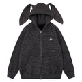 Damen Kapuzenjacke mit Känguru-Tasche – Loose Fit Cardigan mit Reissverschluss