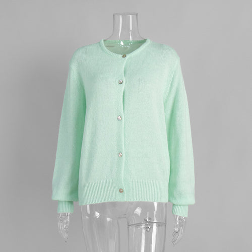 Candy Color Strickjacke Damen – Einreihig & Vielfärbig