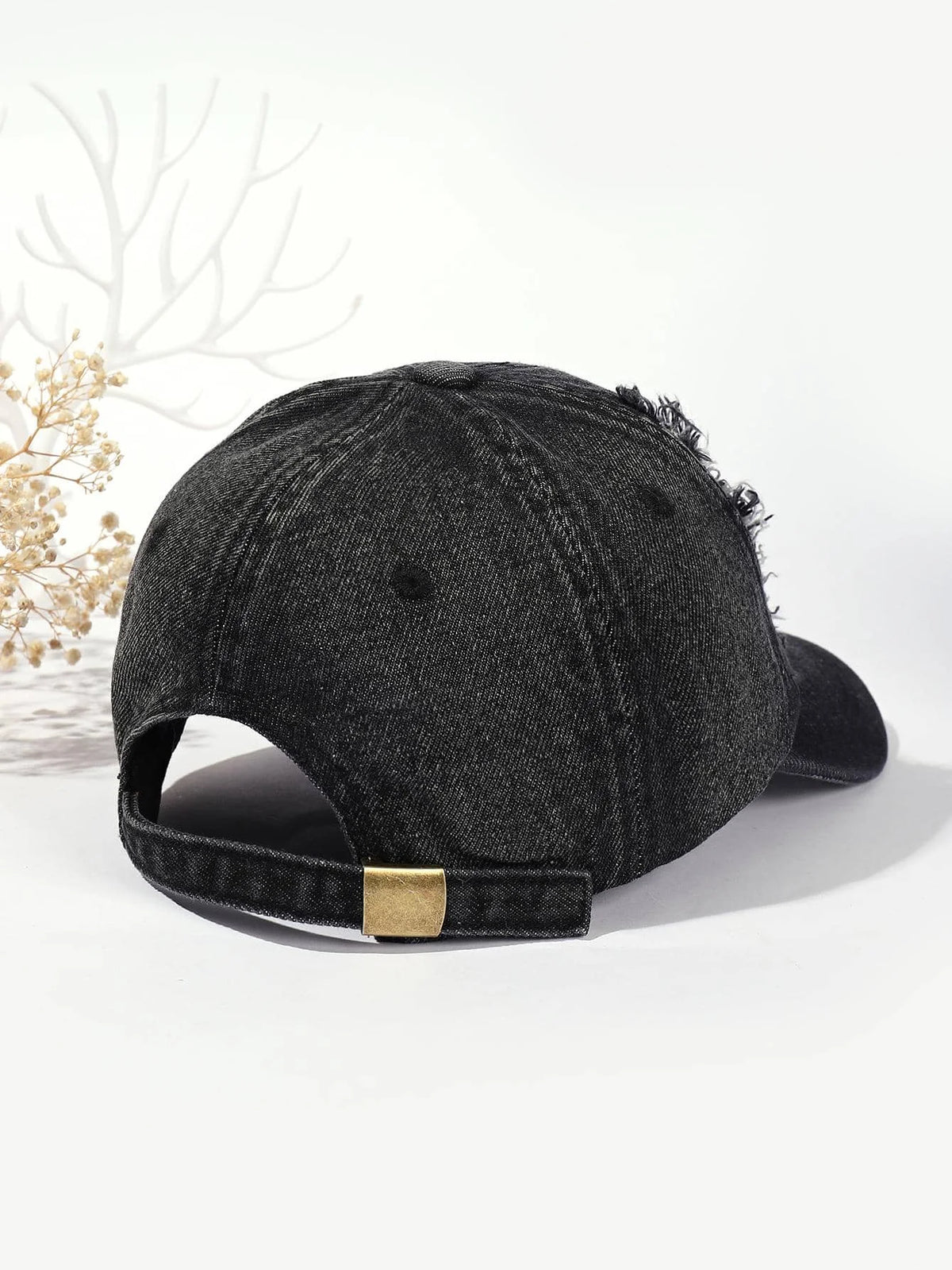 Vintage Baseball Cap – Washed Denim Distressed | Damen & Herren Dad Cap