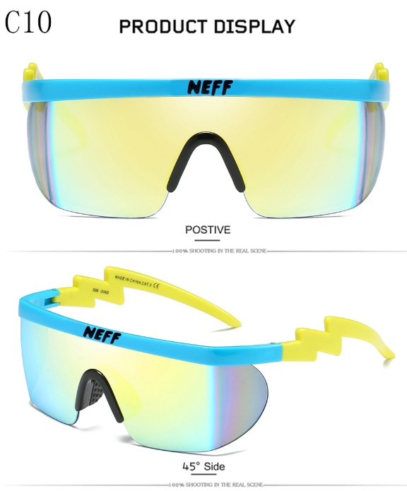 New Fashion Brand Neff Sunglasses Vintage Sun Glasses Coating Eyewear Driving Men/Women Oculos De Sol