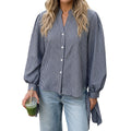 Plaid slit loose shirt