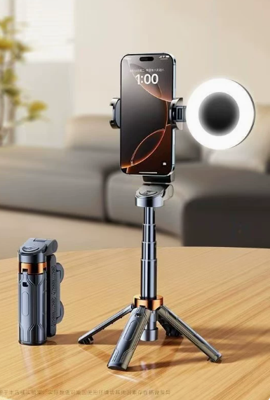 JC-25 Bluetooth Selfie-Stick & Stativ – Ausziehbar, Anti-Shake, mit/ohne LED