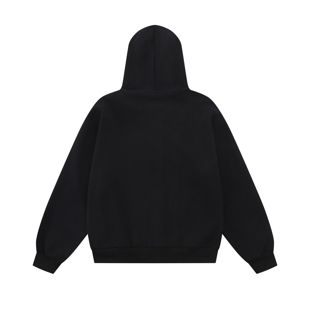 Herren Kapuzenpullover mit Stern-Collage & Seitentaschen