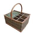 Weidenkorb-Geschenkset mit 4 Gläsern – Picknick, Party & besondere Anlässe