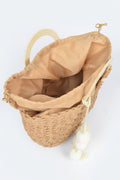 Damen Handtasche DUMBO – Gewebte Tote Bag mit Holzgriffen