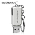 Metall USB-Stick 4–128GB – Wasserdicht, Silber & Gold, USB 2.0, mit Schlüsselring