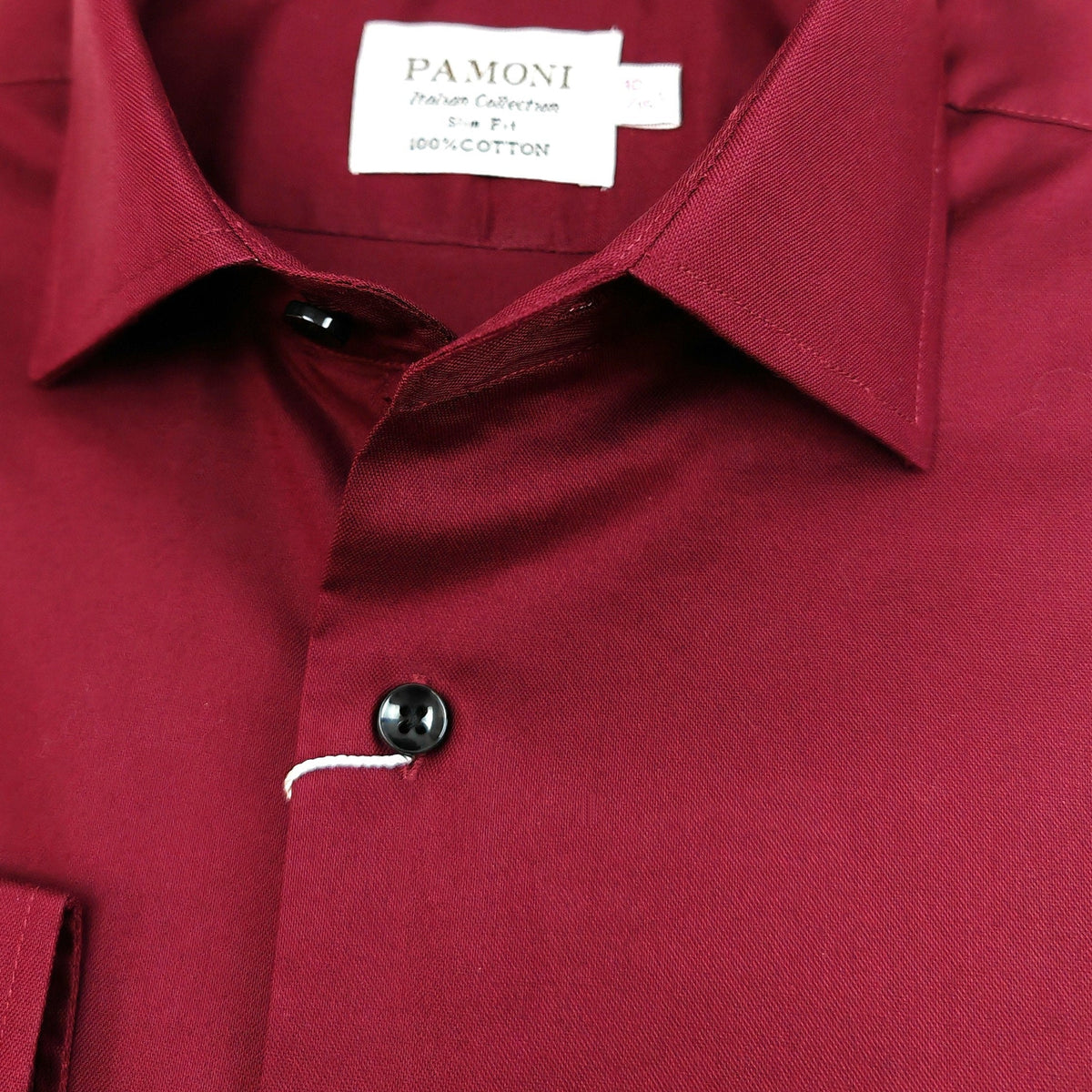 Herrenhemd Slim Fit Burgund Oxford – 100% Baumwolle