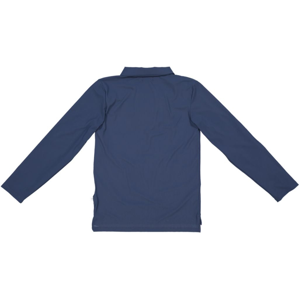 Kinder UV-Poloshirt mit Langarm und weichem Kragen – Junior (UPF 50)