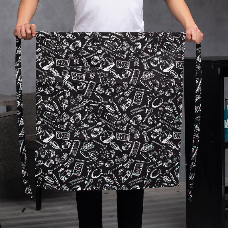 Küchenschürze Halbschürze – Unisex Polyester-Schürze für Gastronomie & Haushalt