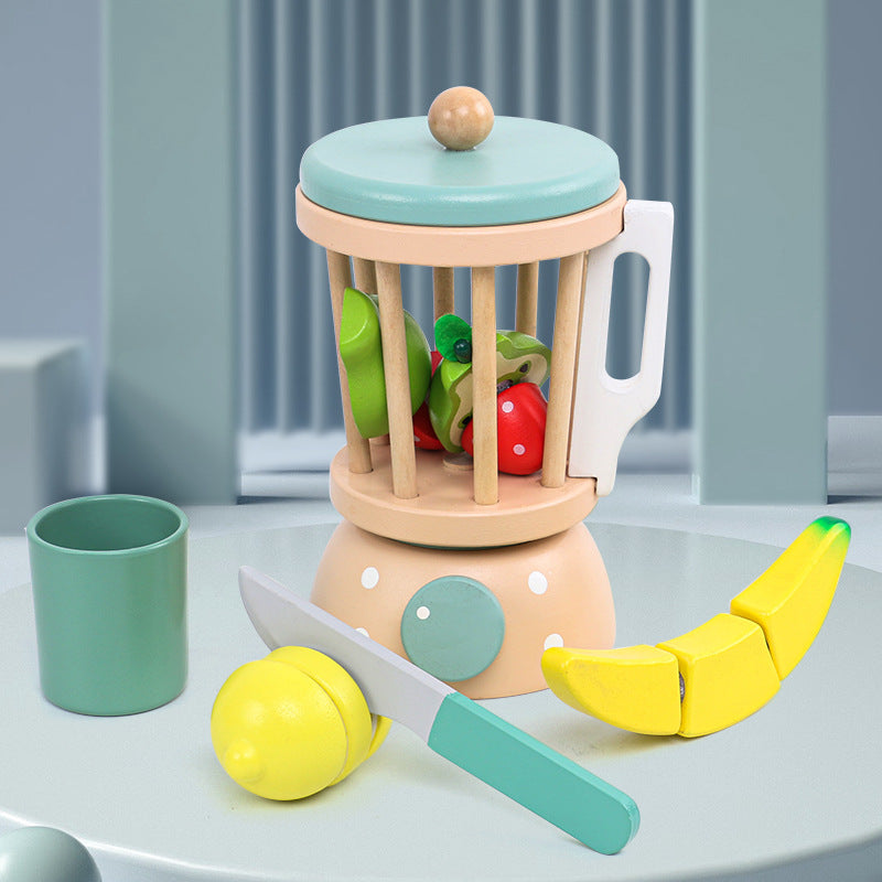 Holz-Spielküche Kinder – Simulations-Küchen-Spielzeugset aus Holz für Kindergarten & Zuhause