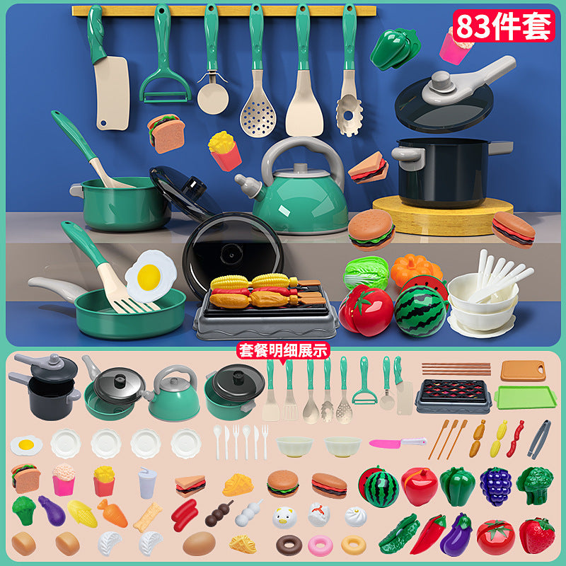 Kinder-Spielküche Set – Simulations-Kochset mit Induktionskochfeld & Zubehör