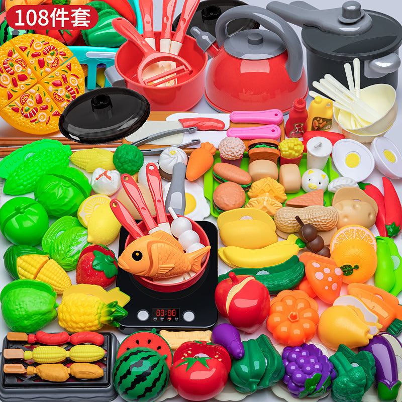 Kinder-Spielküche Set – Simulations-Kochset mit Induktionskochfeld & Zubehör