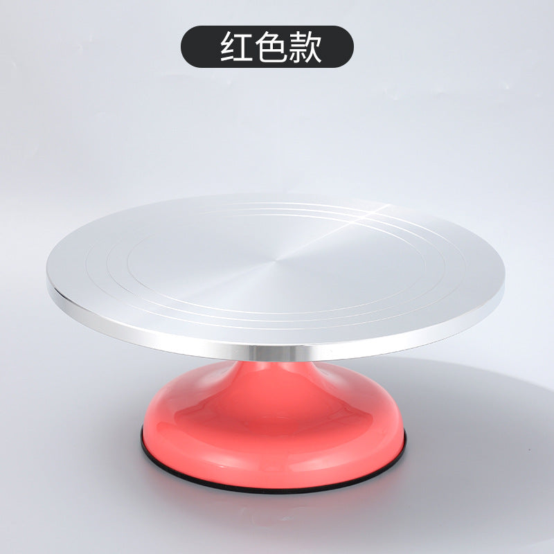 Tortenplatte Drehteller aus Aluminiumlegierung – 30 cm, rutschfest, für Backen & Tortendeko