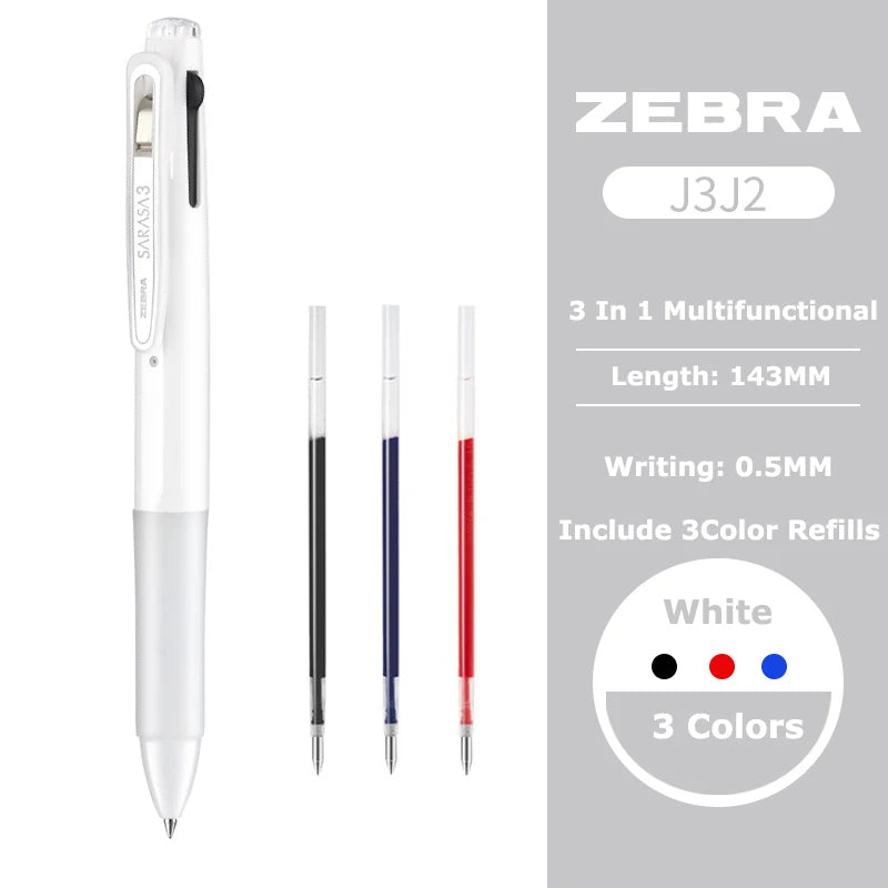 Zebra Sarasa 3-in-1 Gelstift – Japanischer Multifunktionsstift für Büro & Schule