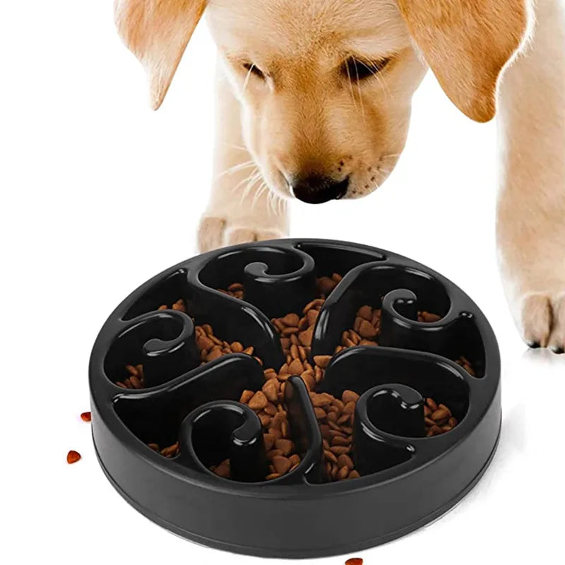 Hunde Slow Feeder Napf – Anti-Schling Fressnapf mit Maze-Design (rutschfest)