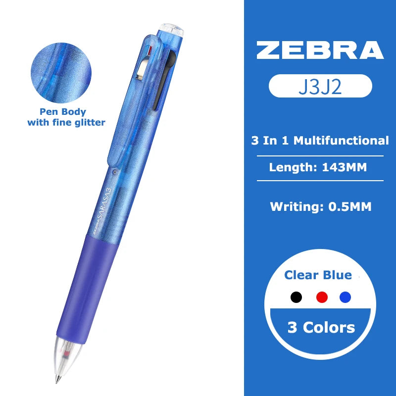 Zebra Sarasa 3-in-1 Gelstift – Japanischer Multifunktionsstift für Büro & Schule