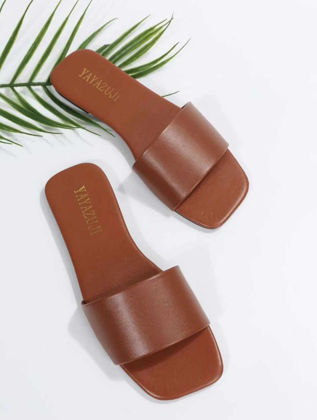 Damen Flachsandalen 2026 – Slip-On, Quadratische Zehenpartie | Strand & Alltag