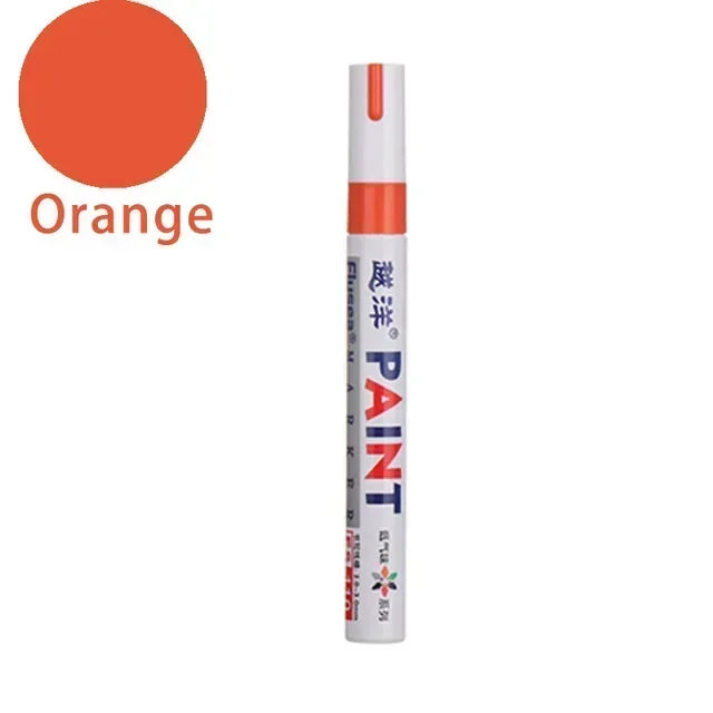 Wasserfester Lackmarker – Permanent, für Reifen, Metall, Glas, Holz & mehr | 12 Farben