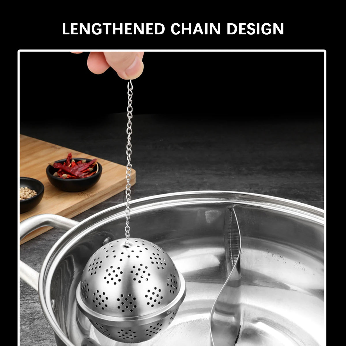 Edelstahl-Teefilter-Kugel – Feinmaschiger Teesieb-Ball für Tee & Gewürze