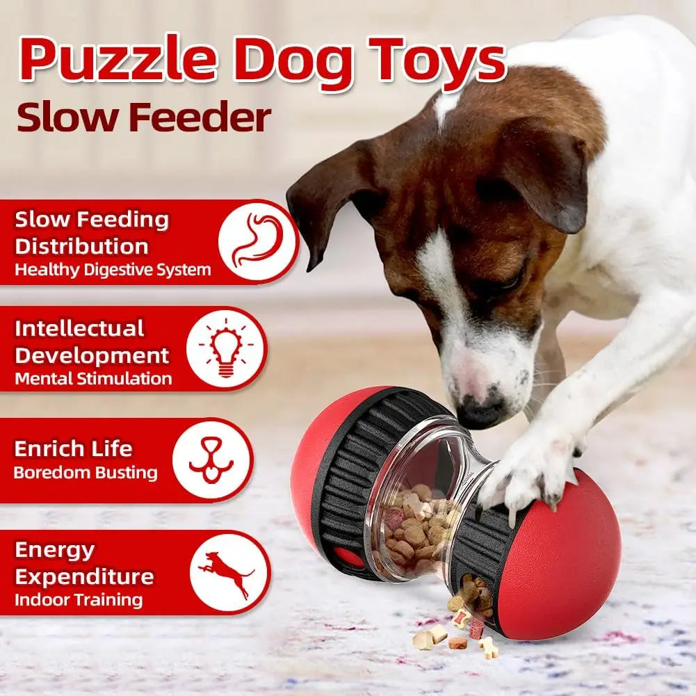 Slow Feeder Ball für Hunde – Verstellbares Puzzle-Spielzeug mit Leckerlifächer (S/M/L)