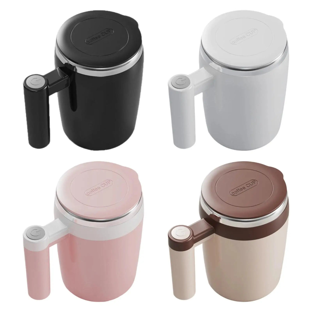 Selbstrührender Kaffeebecher 400ml – Elektrisch, USB-C, mit Deckel