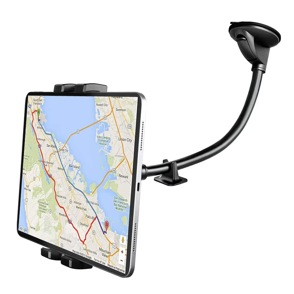 Universeller Auto Tablet & Smartphone Halter – Saugnapf, Schwanenhals, 4,7–13 Zoll