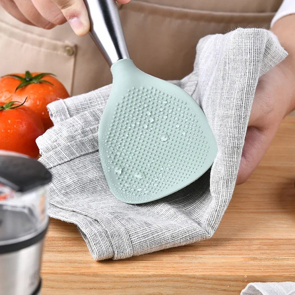 Silikon-Kochlöffel – Hitzebeständiger Antihaft-Löffel für Reis & Kochen