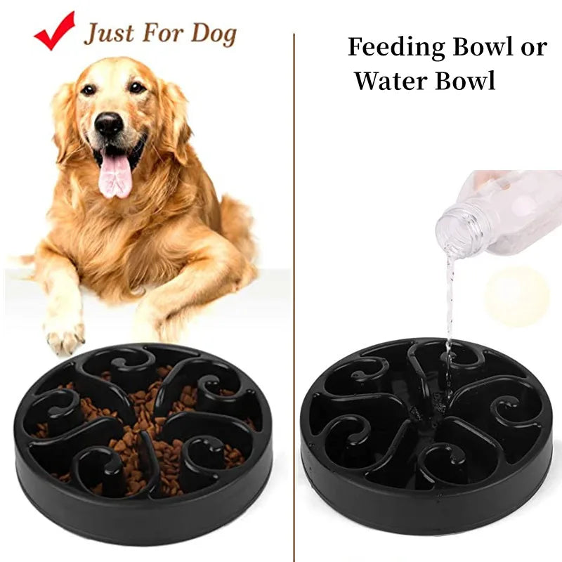 Hunde Slow Feeder Napf – Anti-Schling Fressnapf mit Maze-Design (rutschfest)