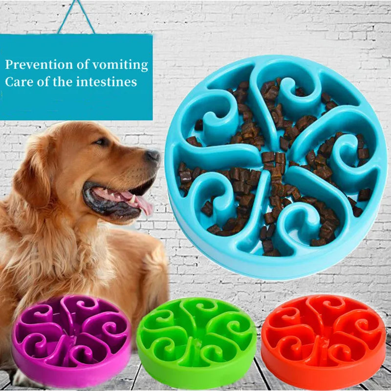 Hunde Slow Feeder Napf – Anti-Schling Fressnapf mit Maze-Design (rutschfest)