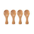 Mini-Holzlöffel 4er-Set – Kleine Gewürz- & Kaffeelöffel aus Naturholz