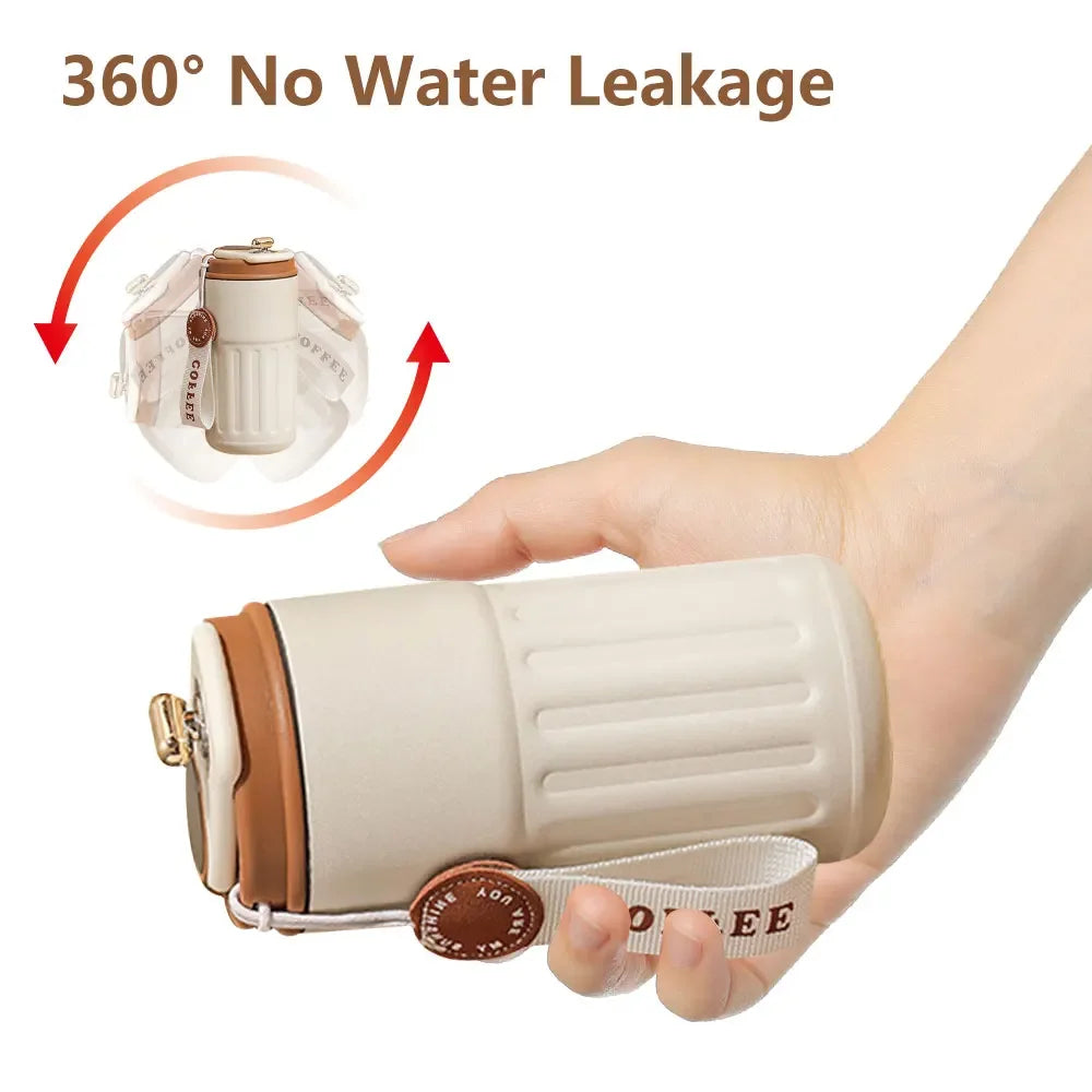 Smart Thermosflasche 450ml – LED-Temperaturanzeige & 316 Edelstahl